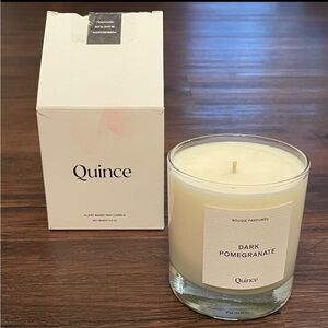 Quince Dark Pomegranate Candle Black Plum Patchouli Planted Based Wax 8.8 oz